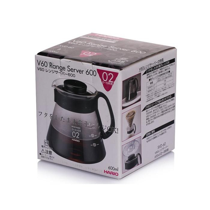 Hario - Range Server XVD-60B - Coffee Server 600ML หม้อกาแฟแก้ว