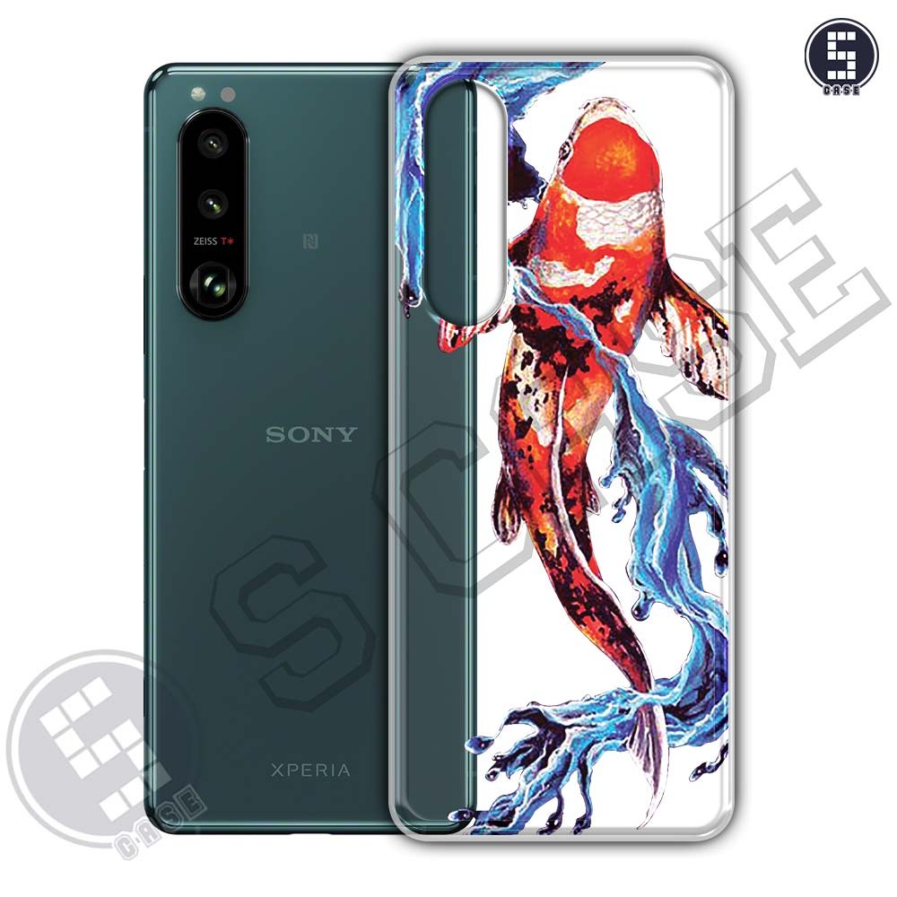 เคสสําหรับ Sony Xperia 5 ii, xperia 5 iii, Xperia 5 IV หลายรุ่น SLC23 คลื่นญี่ปุ่น
