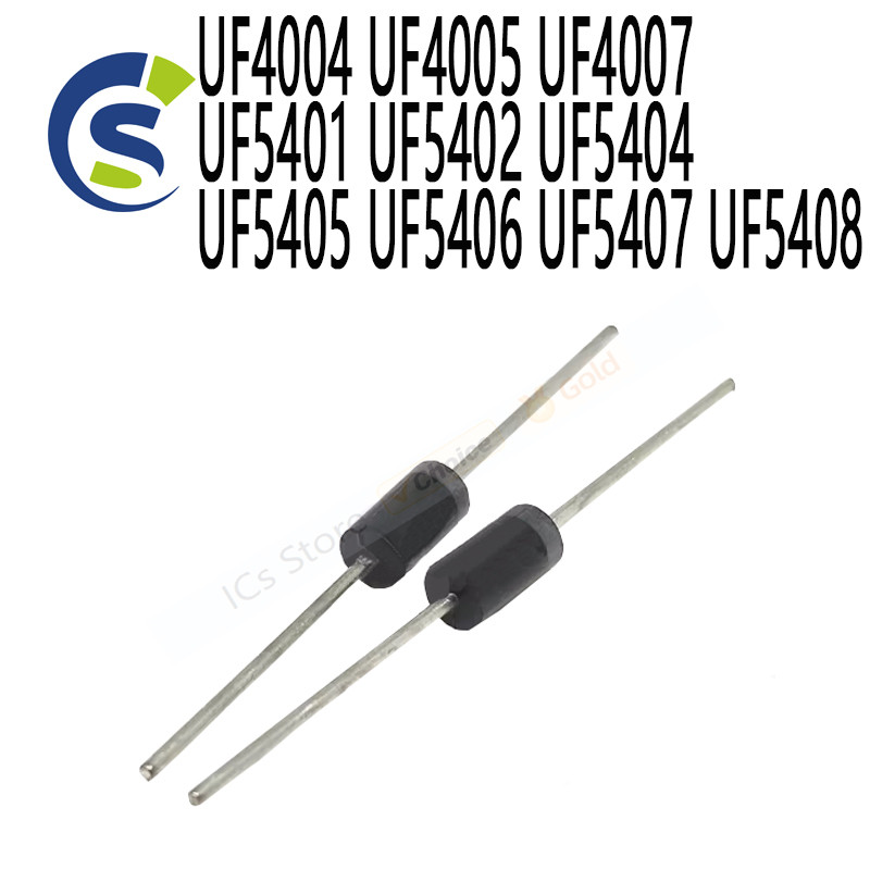 20 ชิ้น/ล็อต ULTRA FAST รีเซ็ต DO201AD UF4004 UF4005 UF4007 UF5401 UF5402 UF5404 UF5405 UF5406 UF540