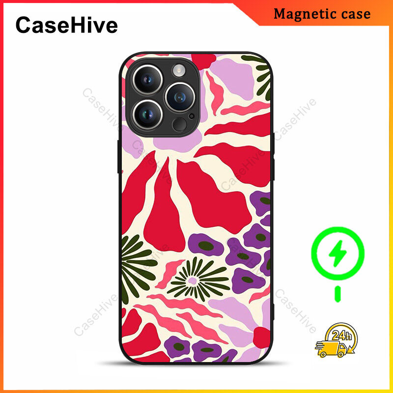 เคสโทรศัพท์ดอกไม้สําหรับ iPhone 17 Pro Max / iPhone 16 Pro Max / 15 Pro Max / 13 / Samsung Galaxy S2