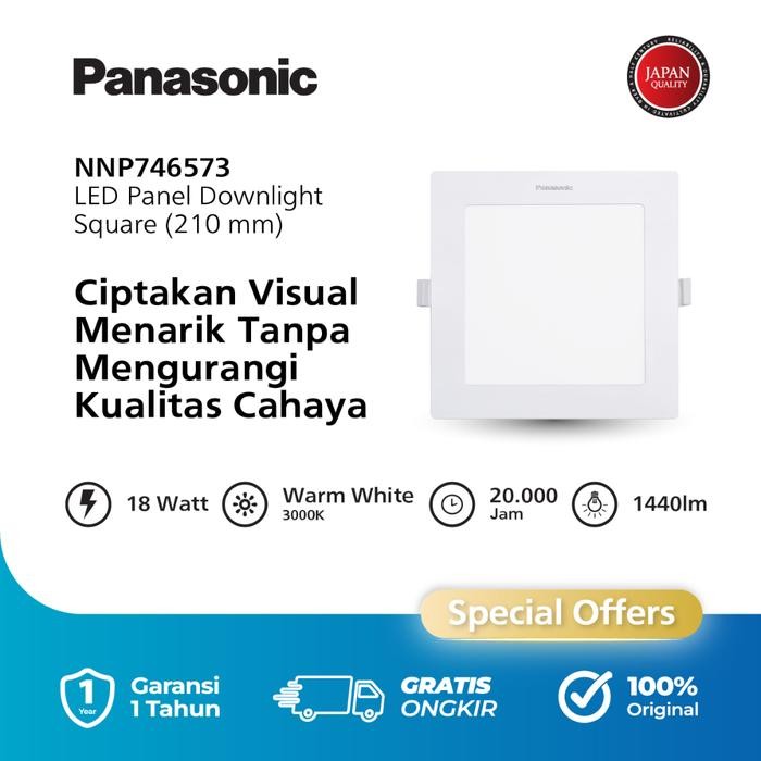 Panasonic ดาวน์ไลท์ LED Panel Light G3 S210 18W 3000K