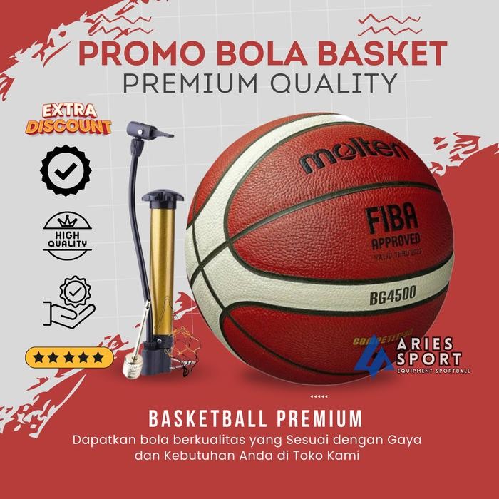 Fb17- Molten Basketball Molten Bg4500 Bg500 ลูกบาสเก็ตบอลแท้ ไซส์ 7