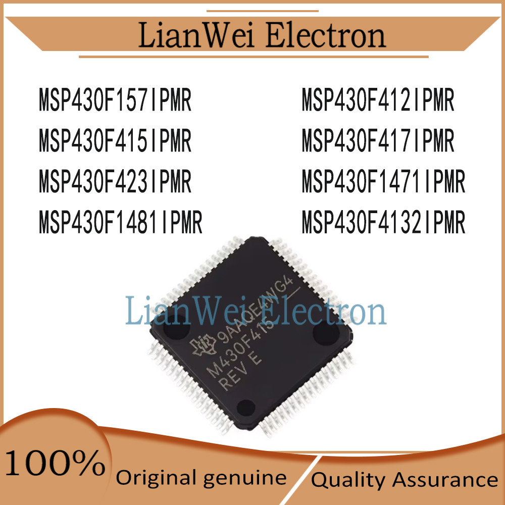 ยี่ห้อใหม่ MSP430F157IPMR MSP430F412IPMR MSP430F415IPMR MSP430F417IPMR MSP430F423IPMR MSP430F1471IP4
