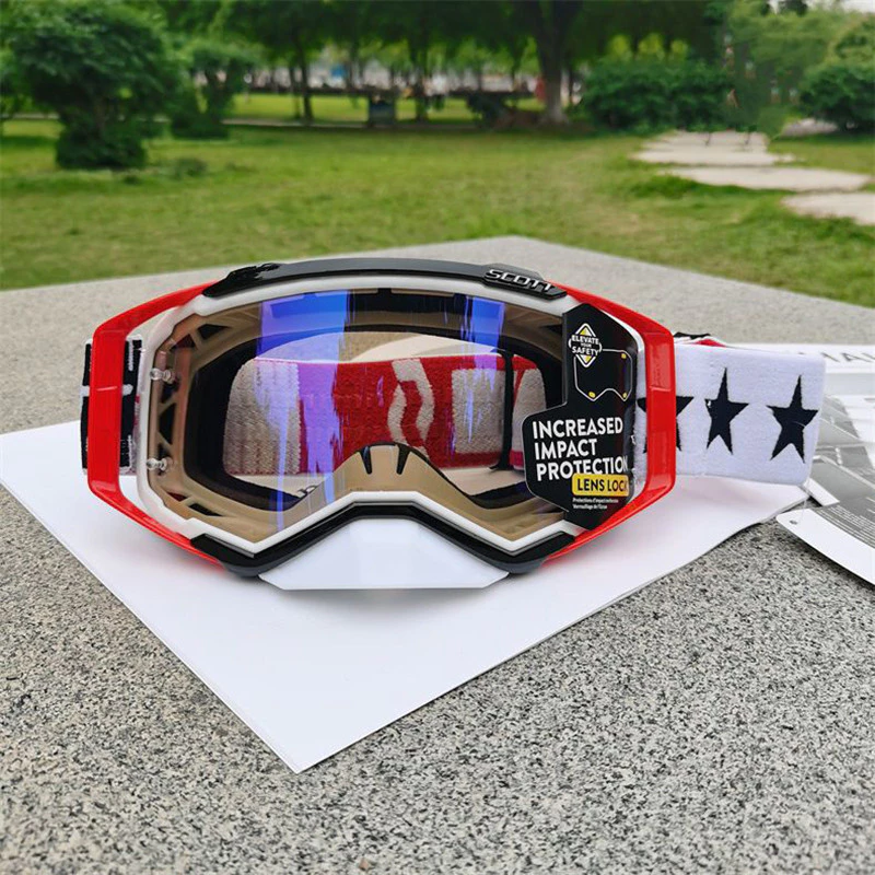 SCOTT ล่าสุด Motocross Goggles Anti UV400 ขี่รถจักรยานยนต์แว่นตา MTB หมวกกันน็อค Goggle สําหรับ Off Road Dirt Bike Enduro ATV MX กีฬาผู้ชายผู้หญิง
