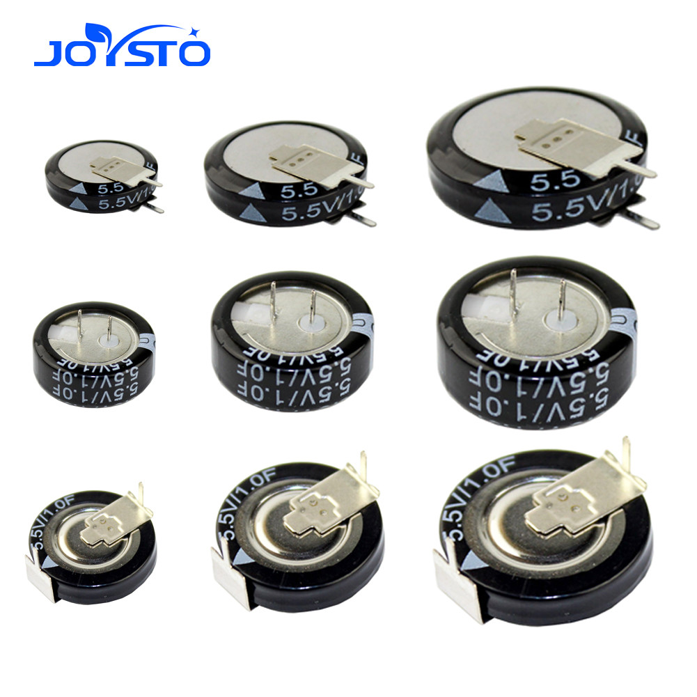 5.5V Super Capacitor 0.1F 0.22F 0.33F 0.47F 1F 1.5F 4.0F V-type C-type H-type ปุ่ม Farad Capacitor