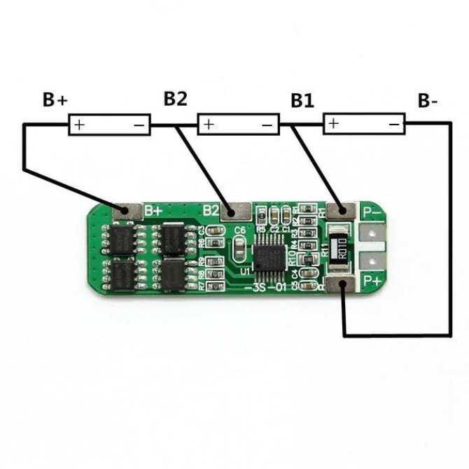 3S 6A Li-Ion 12V 18650 BMS PCM ป้องกัน Bms Pcm สําหรับ Li-Ion Lipo Cell Pack