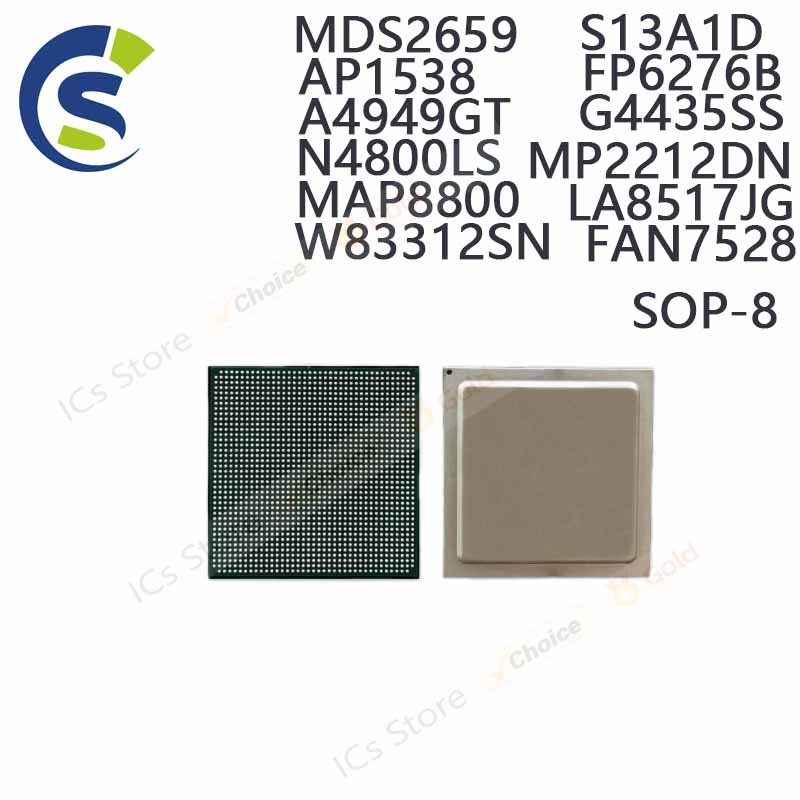 5PCS 100% ใหม่ MDS2659 S13A1D AP1538 FP6276B A49GT G4435SS N4800LS MP2212DN MAP8800 LA8517JG W83312S
