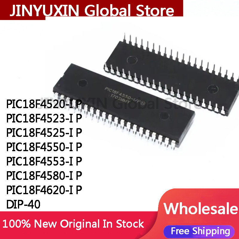 1 ชิ้น PIC18F4550-I P PIC18F4520 PIC18F4523 PIC18F4525 PIC18F4550 PIC18F4553 PIC18F4580 PIC18F4620 -