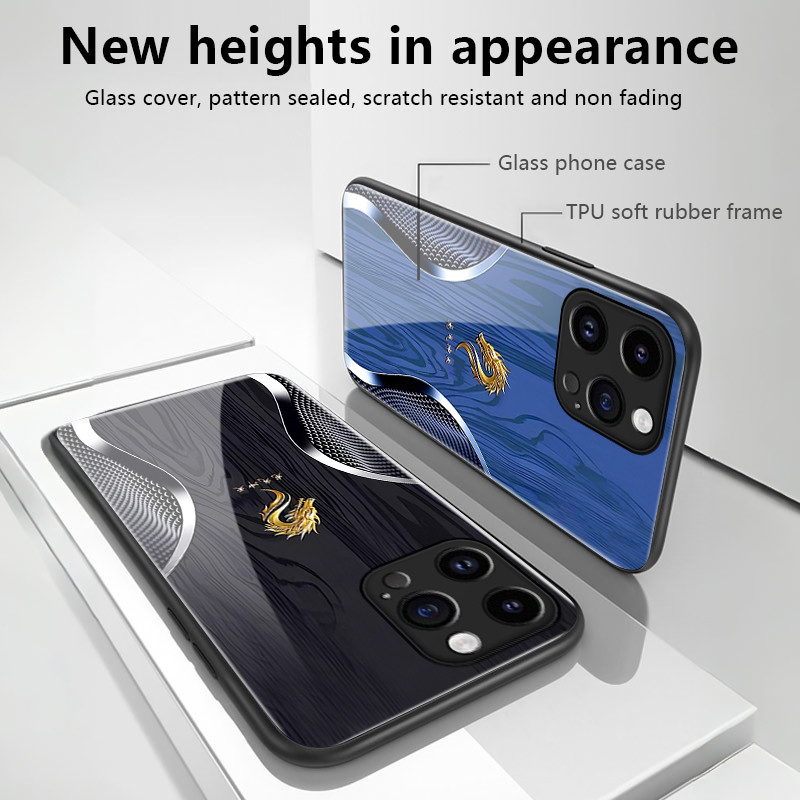 เคสสำหรับ Samsung A15 4G A15 5G A16 5G A13 5G A24 A54 A55 A34 A35 5G A13 Lite A14 5G เคสโทรศัพท์มังกรเปลือกแก้วกันกระแทก - รูปที่ 4
