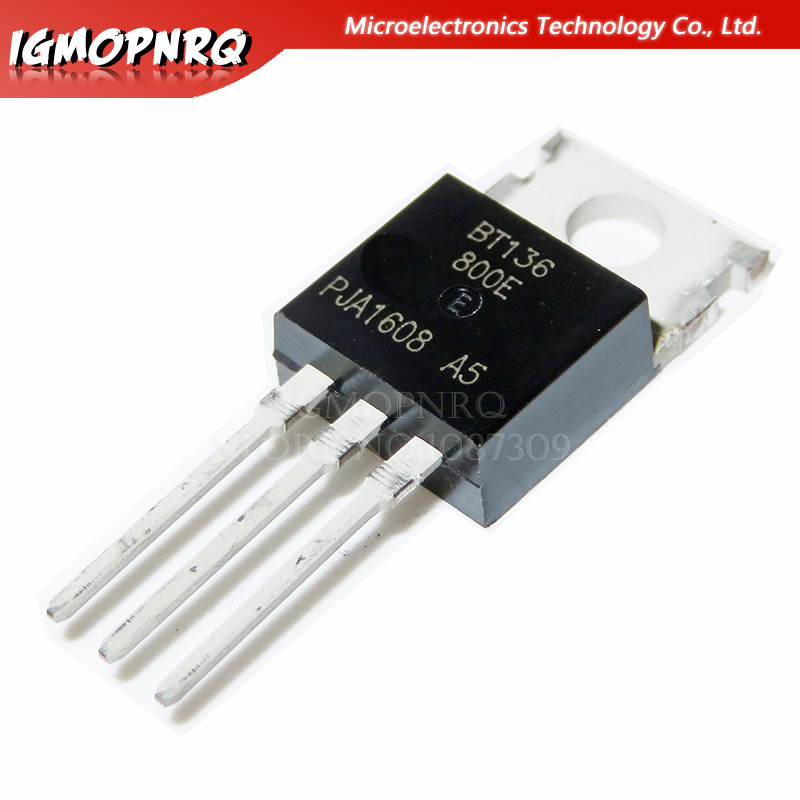 10pcs BT136-800E BT136 BT136-800 800V 4A Triacs RAIL TRIAC TO-220 ใหม่เดิม