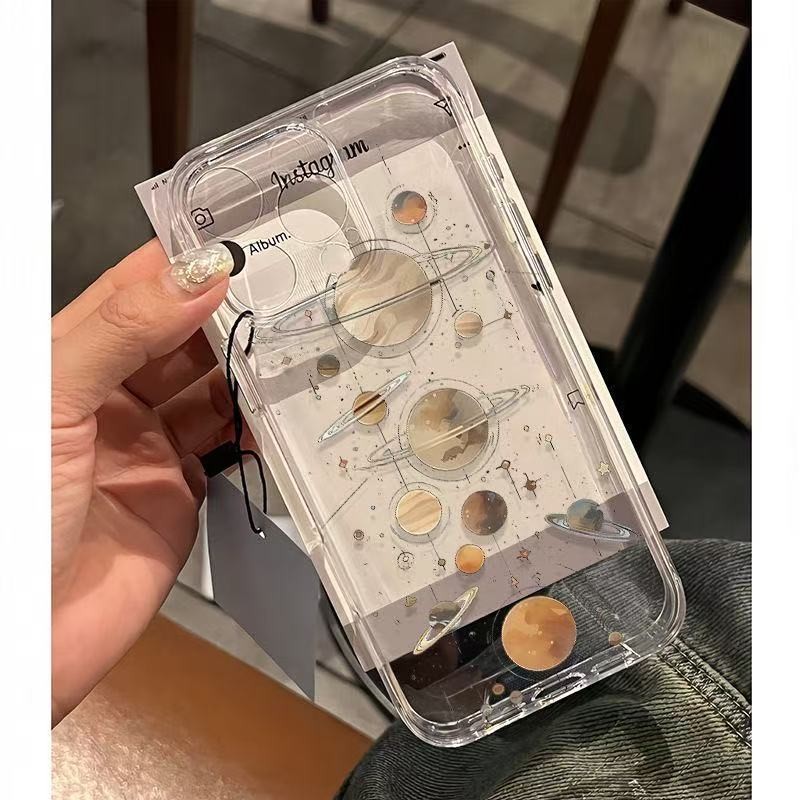 Creative Space Soft Sky Object Case Samsung S25 Fe S24 Plus S25 Plus S25 Ultra S24 Ultra S24 Fe S21 