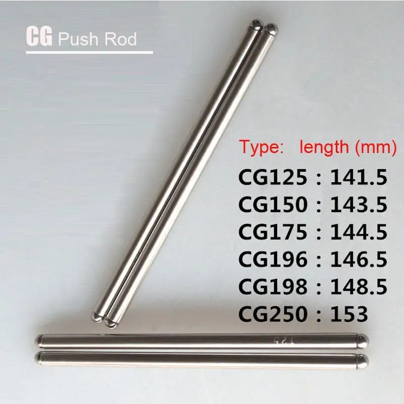2 ชิ้นกระบอก Push Rod ชุดสําหรับ Honda CG250 CG200 CG198 CG196 CG175 CG150 CG125 เครื่องยนต์รถจักรยา