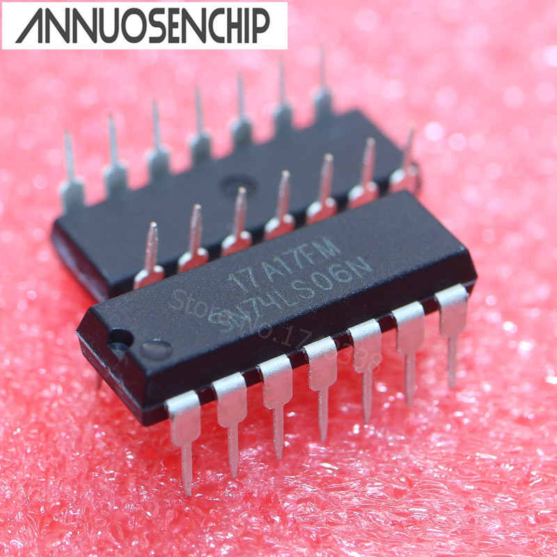 10PCS SN74LS06N DIP14 SN74LS06 DIP 74LS06N 74LS06 ใหม่และต้นฉบับ