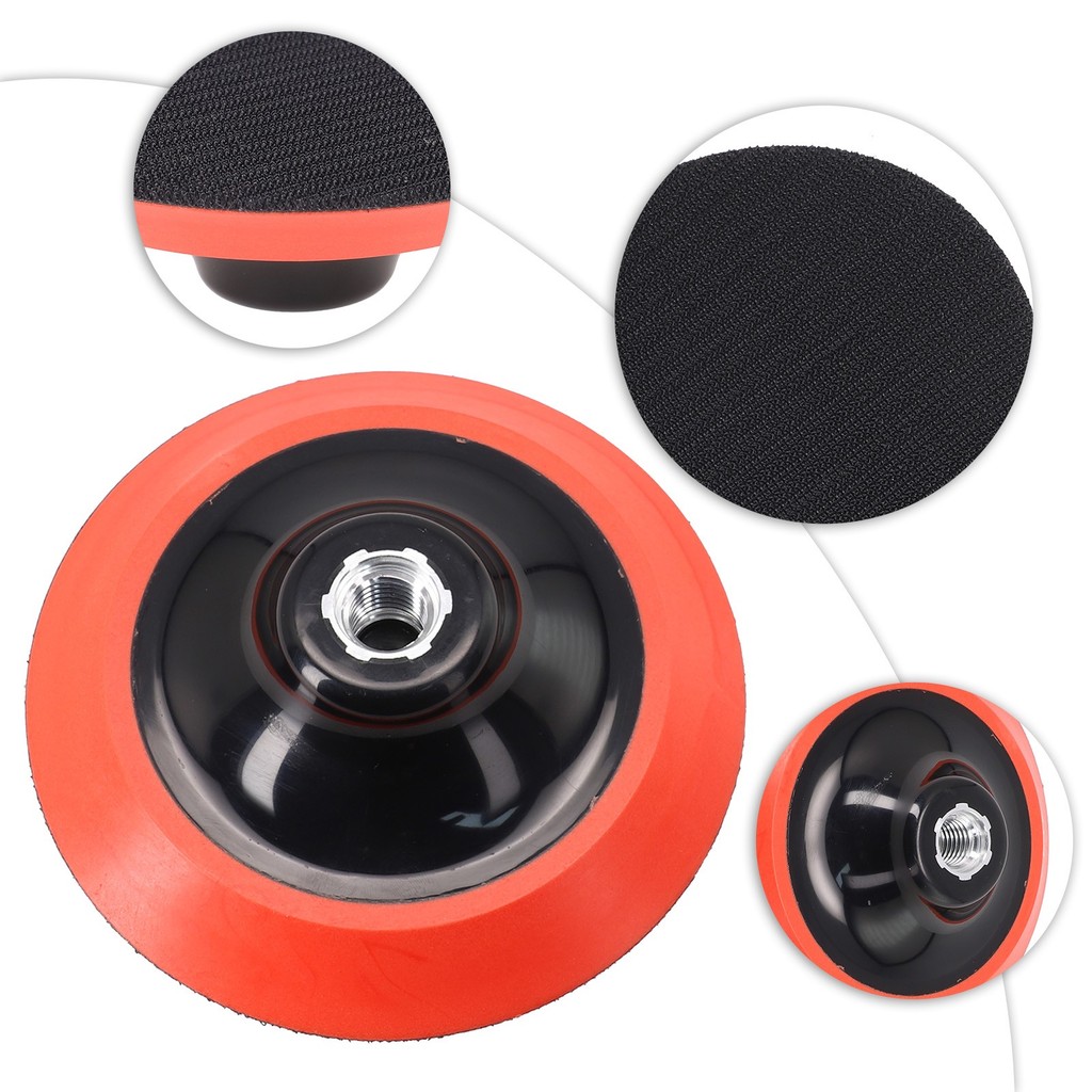 L-HOT5 นิ้ว 6 นิ้วสําหรับ M14 Backing Plate Backer Disc รถ Buffing Buffing Buffer Pad ขัด