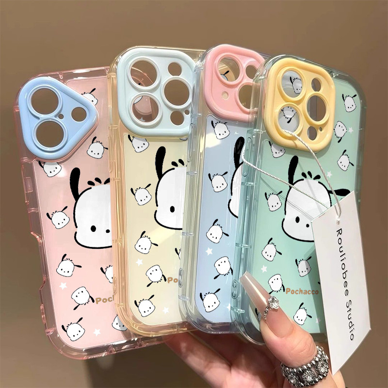 LAYAR Overseas Full Screen Pochacco Candy Color Casing Samsung S25 Fe S24 Fe S25 Ultra M23 Note 20 U