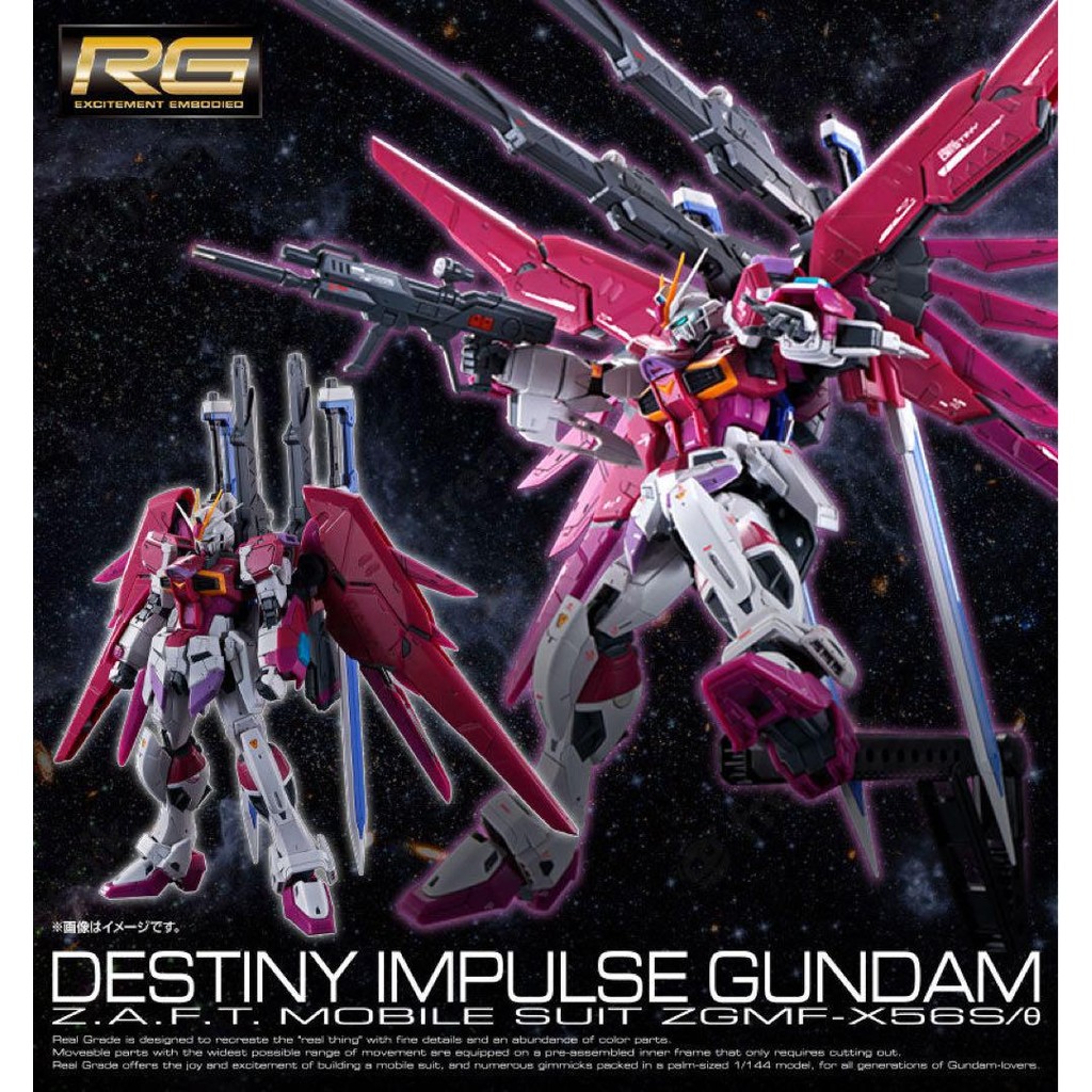 【Direct from Japan】RG Destiny Impulse ไอเทมที่ยังไม่ได้เปิด【Japan Exclusive】