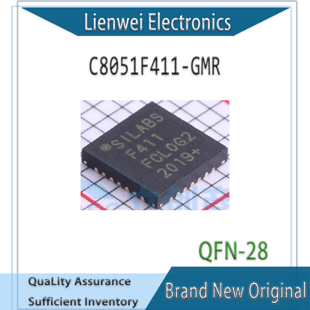 100% ใหม่ Original F411 C8051F411-GMR C8051F411 IC MCU Chipset QFN-28