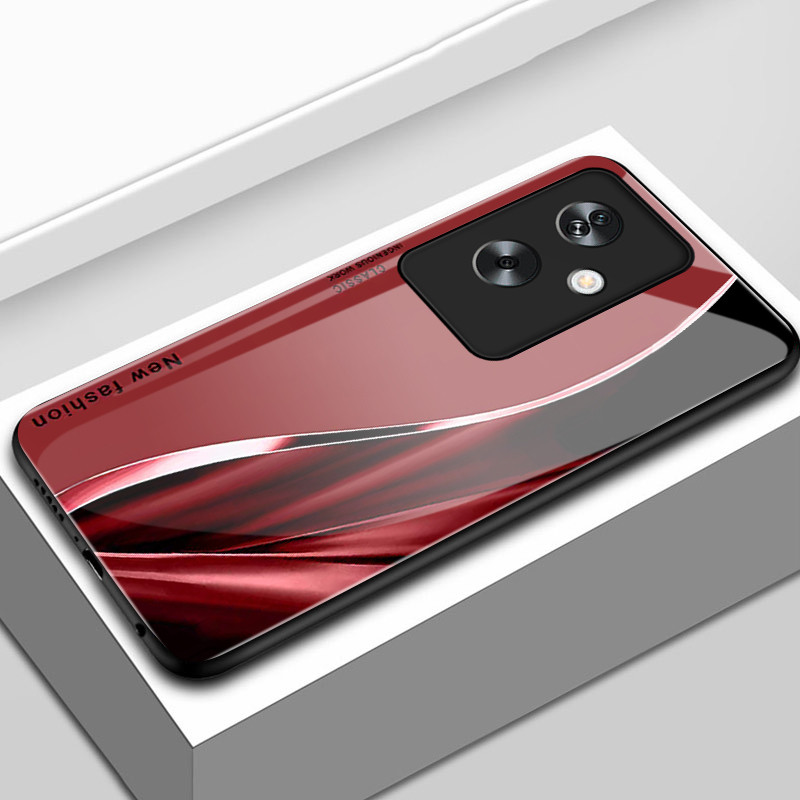 เคสสำหรับ OPPO A79 5G A2 5G เคสโทรศัพท์เส้นเปลือกแก้วกันกระแทก