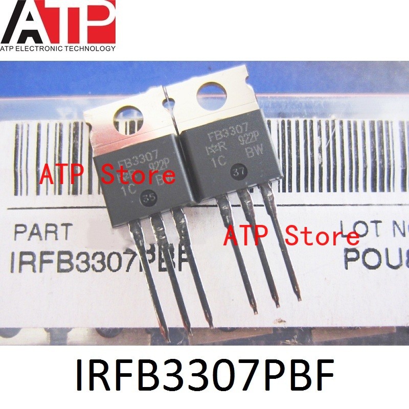 10 ชิ้น/ล็อต 100% ใหม่นําเข้า Original FB3307 IRFB3307 IRFB3307PBF TO-220 ทรานซิสเตอร์ MOSFET N-CH 7