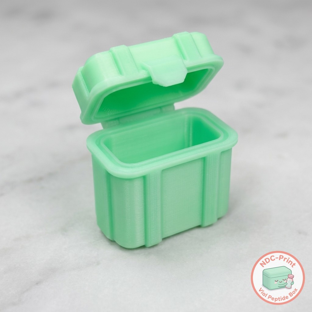 กล่องเก็บเปปไทด์ 2 ช่อง 3ml คลิปล็อค มินิ พกพา NDC Print