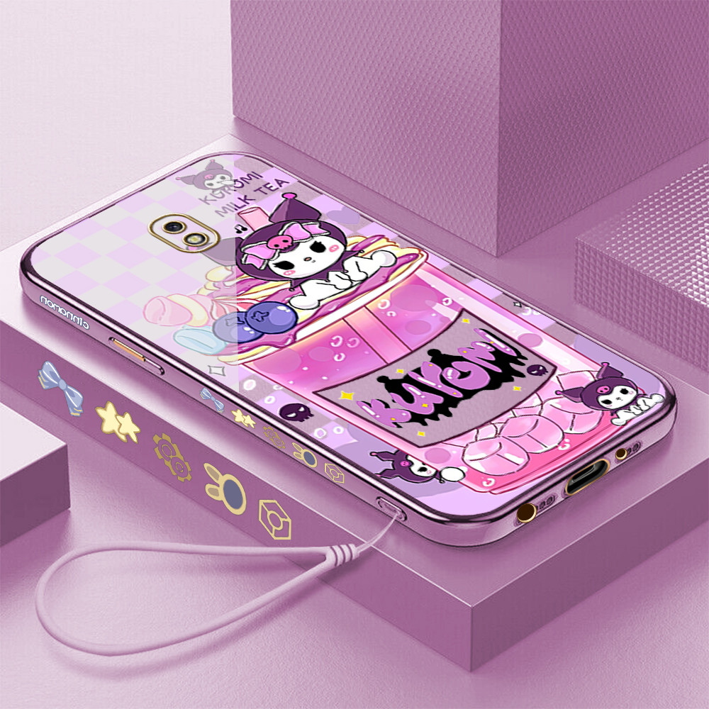 LOKAL [จัดส่งในพื้นที่] Samsung Galaxy J7 Pro 2017 J2 Prime Grand Prime Casing HP Kuromi Milk Tea Pa