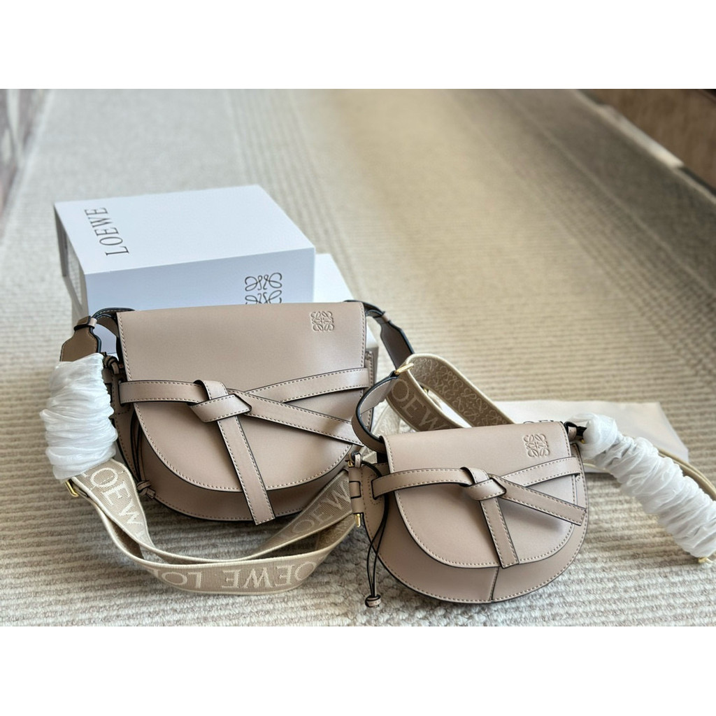 Sadddle Bag Messenger Bag หนังวัว