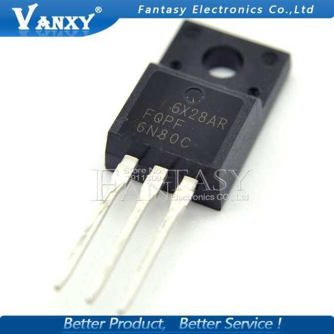 10pcs FQPF6N80C TO-220 6N80C 6N80 TO220 FQPF6N80 TO-220F ใหม่ MOS FET ทรานซิสเตอร์