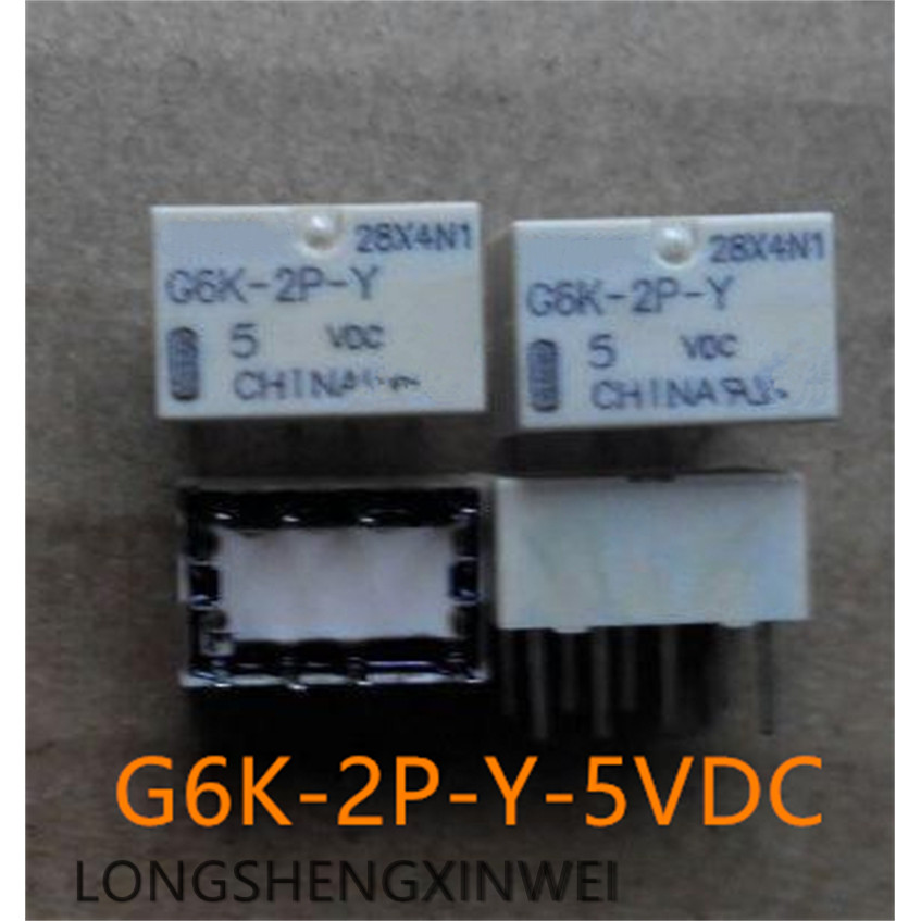 SHDJ-1PCS Original G6K 2P Y 5VDC รีเลย์สัญญาณ