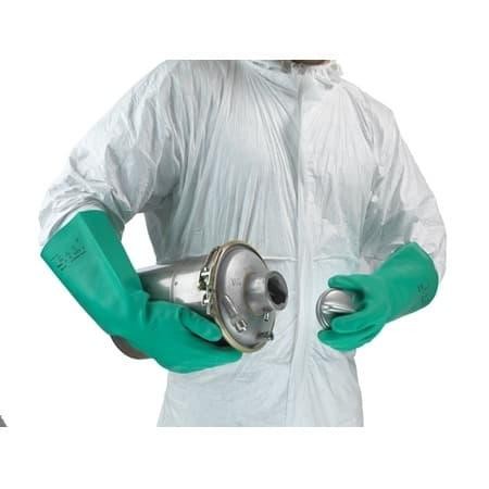 ถุงมือเคมี / ไนไตรล์ / Ansell Alphatec Solvex 37-165