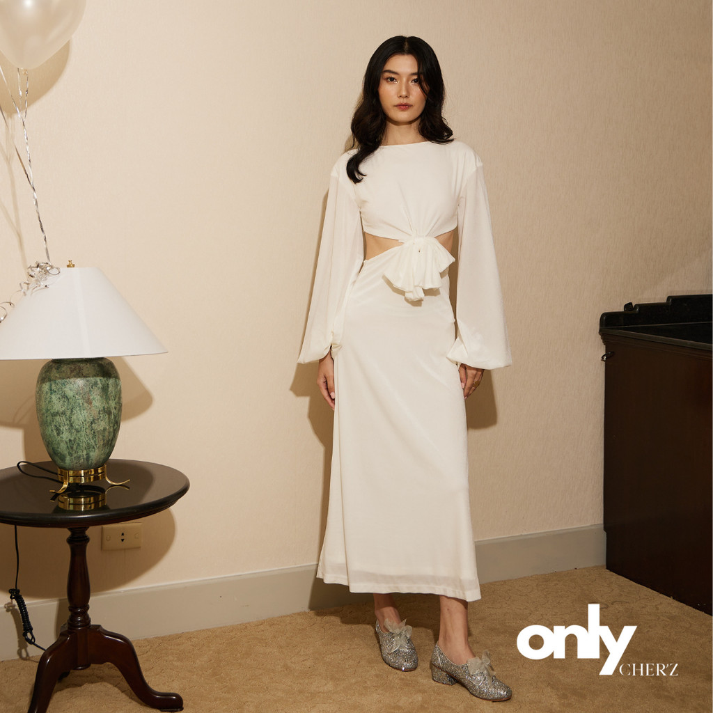 ONLY CHER'Z รหัส OC2425 เดรสผ้ากำมะหยี่