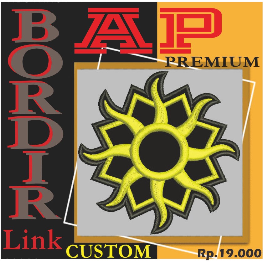 Rp 19000 LINK CUSTOM EMBROIDERY PATCH LOGO/EMBLEM - AP
