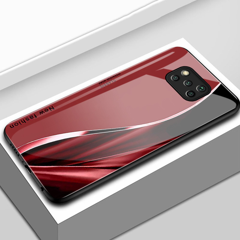 เคสสำหรับ POCO X3 X3 Pro X3 NFC เคสโทรศัพท์เส้นเปลือกแก้วกันกระแทก