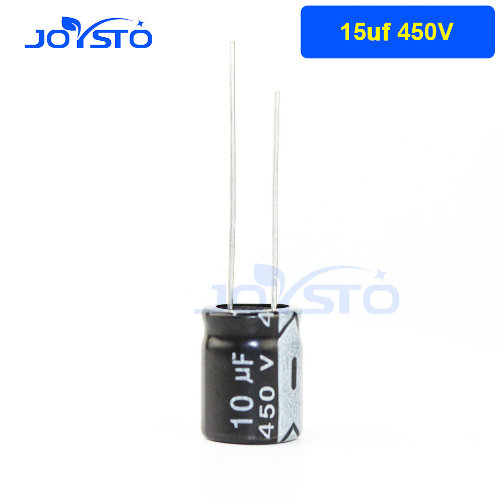 10PCS อลูมิเนียม electrolytic capacitor 450V 15UF 400V 15UF plug-in multi specification 15UF 400V 45
