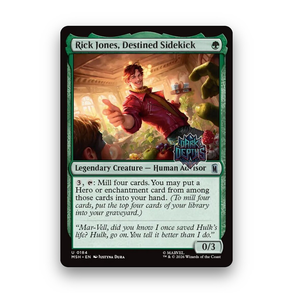 [MTG] Rick Jones, Destined Sidekick (#184) [MSH] [GREEN] [UNCOM] | Magic the Gathering
