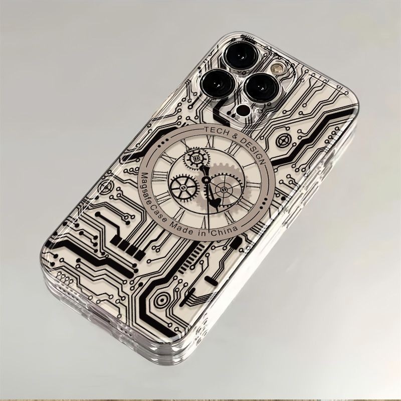 MESIN บุคลิกภาพนาฬิกาเครื่อง Soft Case Hp Samsung S25 Fe S24 Ultra S25 Plus S24 Fe S24 Plus S25 Ultr