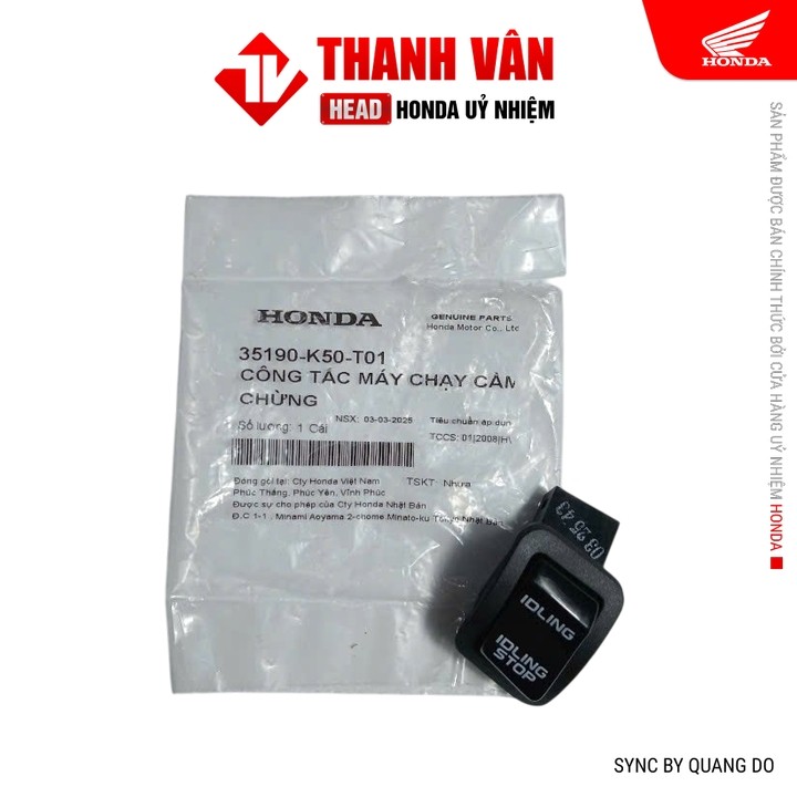 สวิตช์เดินเบา 35190-K50-T01 HONDA AB 125, AB 150, AB 160/SH 125, SH 150, SH 160