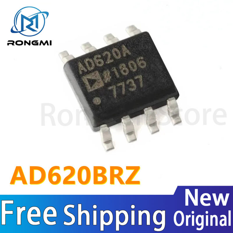 10 ชิ้น AD620ARZ AD620BRZ AD620 AD620A AD620AR SOP-8 IC ชิปจุดขายส่งจัดส่งฟรี