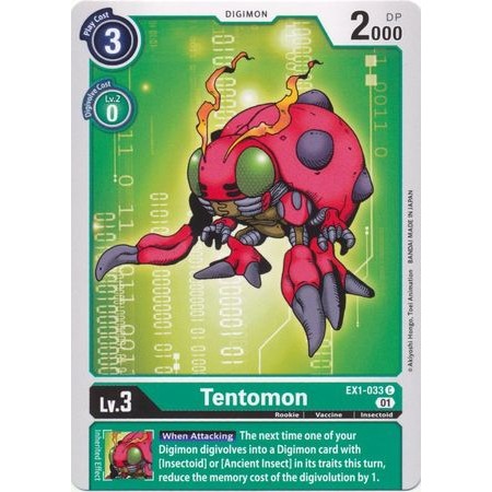 การ์ด Digimon Tenton - EX1-033 - ทั่วไป
