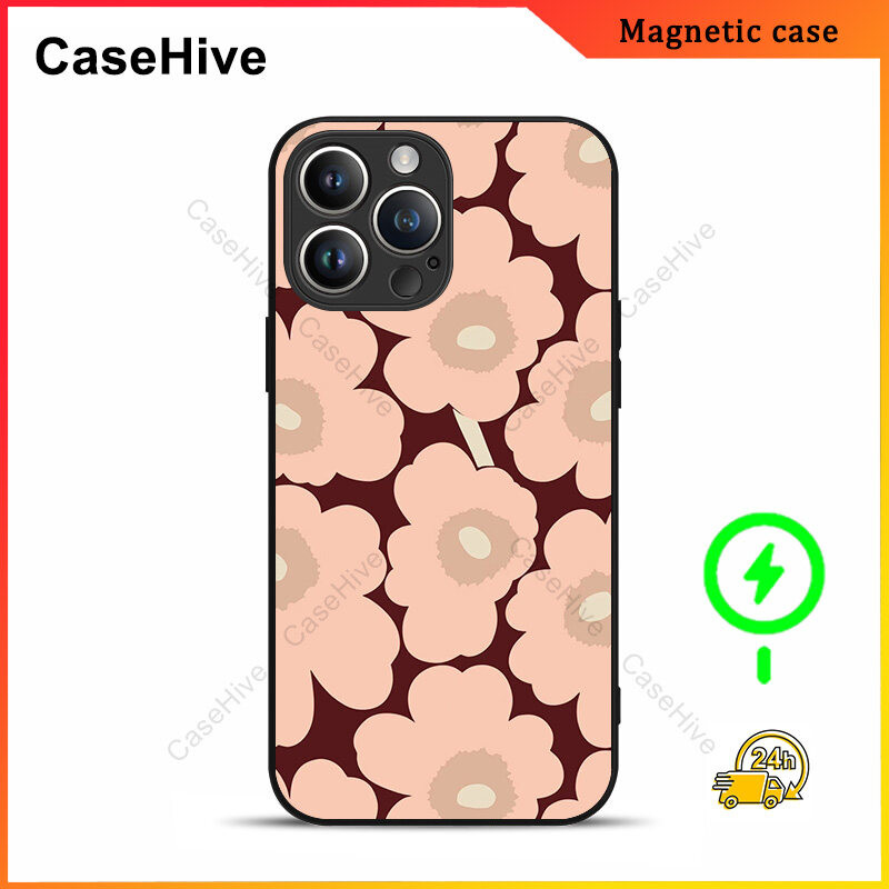 เคสโทรศัพท์ดอกไม้สําหรับ iPhone 17 Pro Max / iPhone 16 Pro Max / 15 Pro Max / 13 / Samsung Galaxy S2