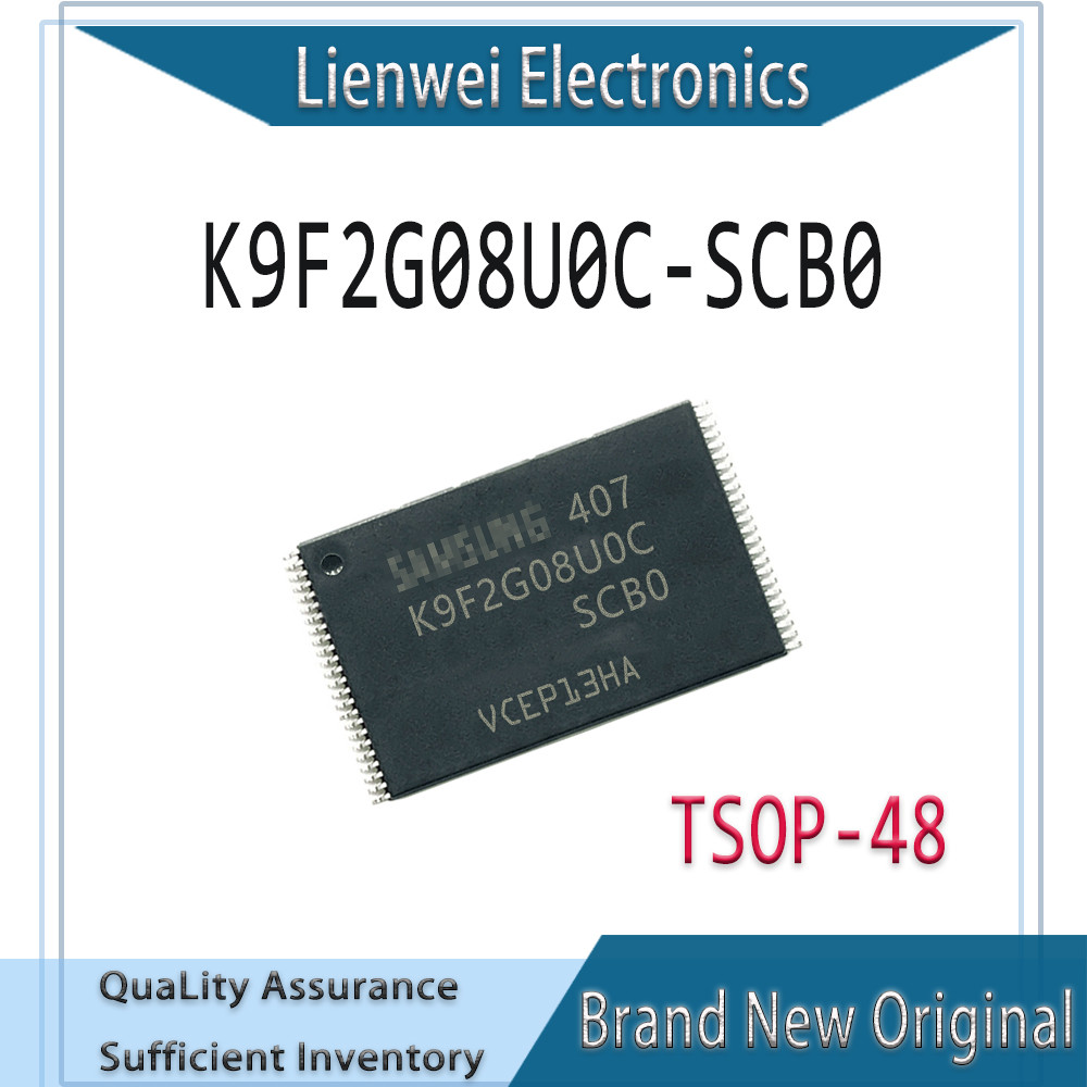 100% ใหม่ Original K9F2G08U0C K9F2G08U0C-SCB0 256MB NAND แฟลช IC ชิปเซ็ต TSOP-48