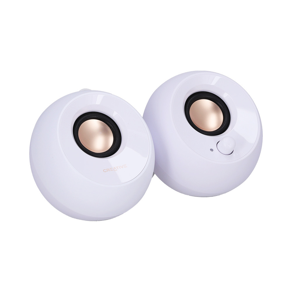 SPEAKER (ลำโพง) CREATIVE PEBBLE 2.0 (WHITE) \\