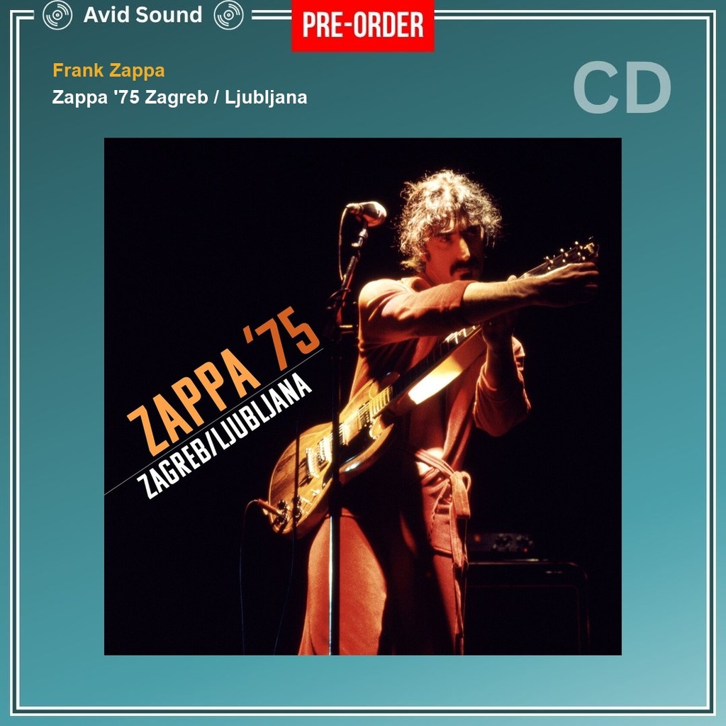 Pre-Order CD แผ่นซีดี Frank Zappa Zappa '75 Zagreb / Ljubljana ใหม่ ซีล Frank Zappa CD