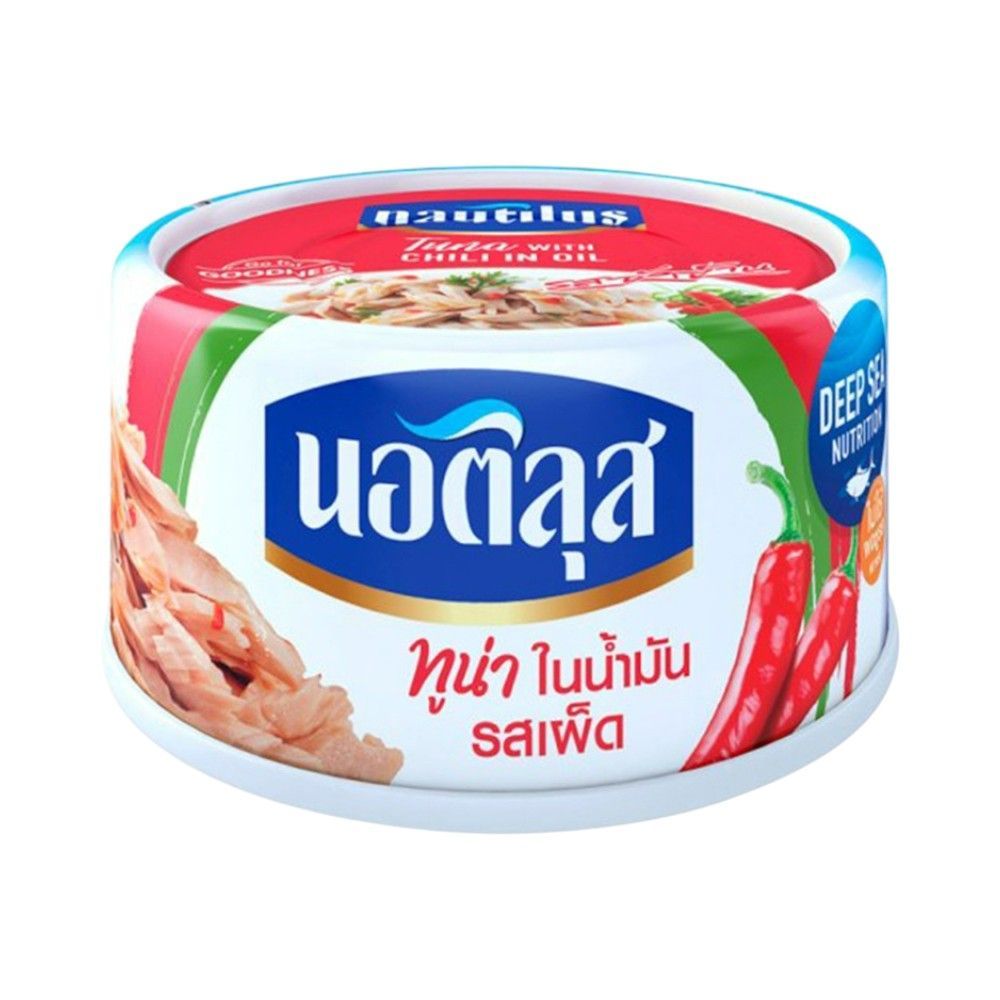 นอติลุส ทูน่าในน้ำมันรสเผ็ด 165 ก.