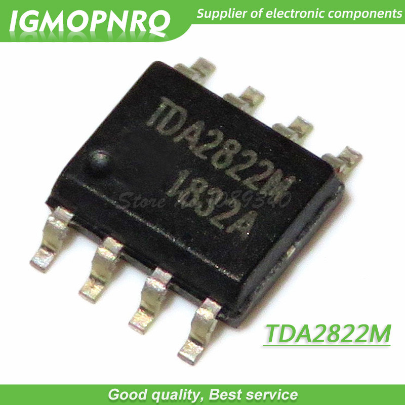 50pcs TDA2822M TDA2822 TDA2822D SOP 8 เครื่องขยายเสียง Dual Lo โวลต์ Pwr Amp ใหม่เดิม