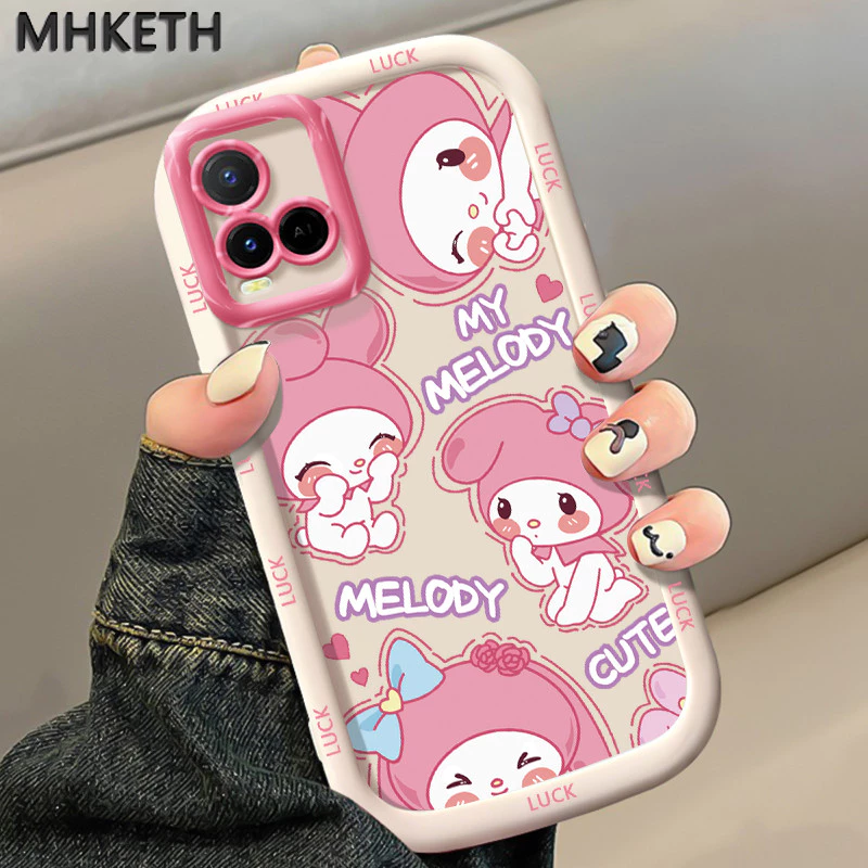 MHKETH เคสสำหรับ VIVO Y21 Y21s Y21t Y21a Y21G Y33s Y33t เคสโทรศัพท์ซิลิโคนรูปการ์ตูนน่ารักแสดงบุคลิกภาพ
