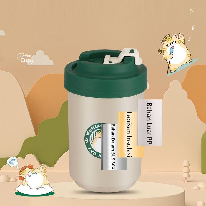 FCR0 Tumbler ความงามขวดดื่มสแตนเลส 304 Tumbler ชากาแฟ
