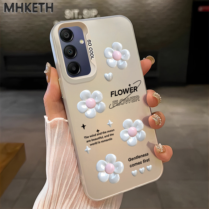 MHKETH เคสสำหรับ Samsung A34 5G A33 5G A32 A31 A30 A30S A20 M10S A23 4G A23 5G A20S A21S เคสโทรศัพท์ผิวเกล็ดน้ำแข็ง