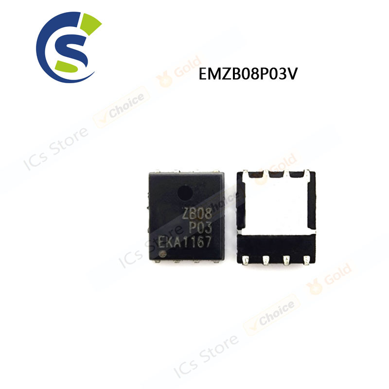 10PCS ใหม่และต้นฉบับ EMZB08P03 ZB08P03 QFN-8 ชิปเซ็ต EMZB08P03V