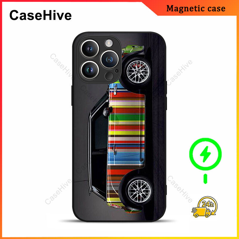 Paul Smith Mini Cooper Stripe เคสโทรศัพท์สําหรับ iPhone 17 Pro Max / iPhone 16 Pro Max / 15 Pro Max / 13 / Samsung Galaxy S26 Ultra / S24 Plus FC509