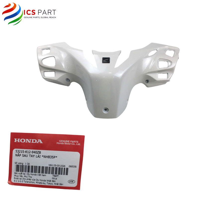 53215K12940ZB | ปลอกคอ ปลอกพวงมาลัย ตะกั่วคอท้าย 125 LEAD 125 K12 2013 - 2016 *NHB35P* Honda สีขาว